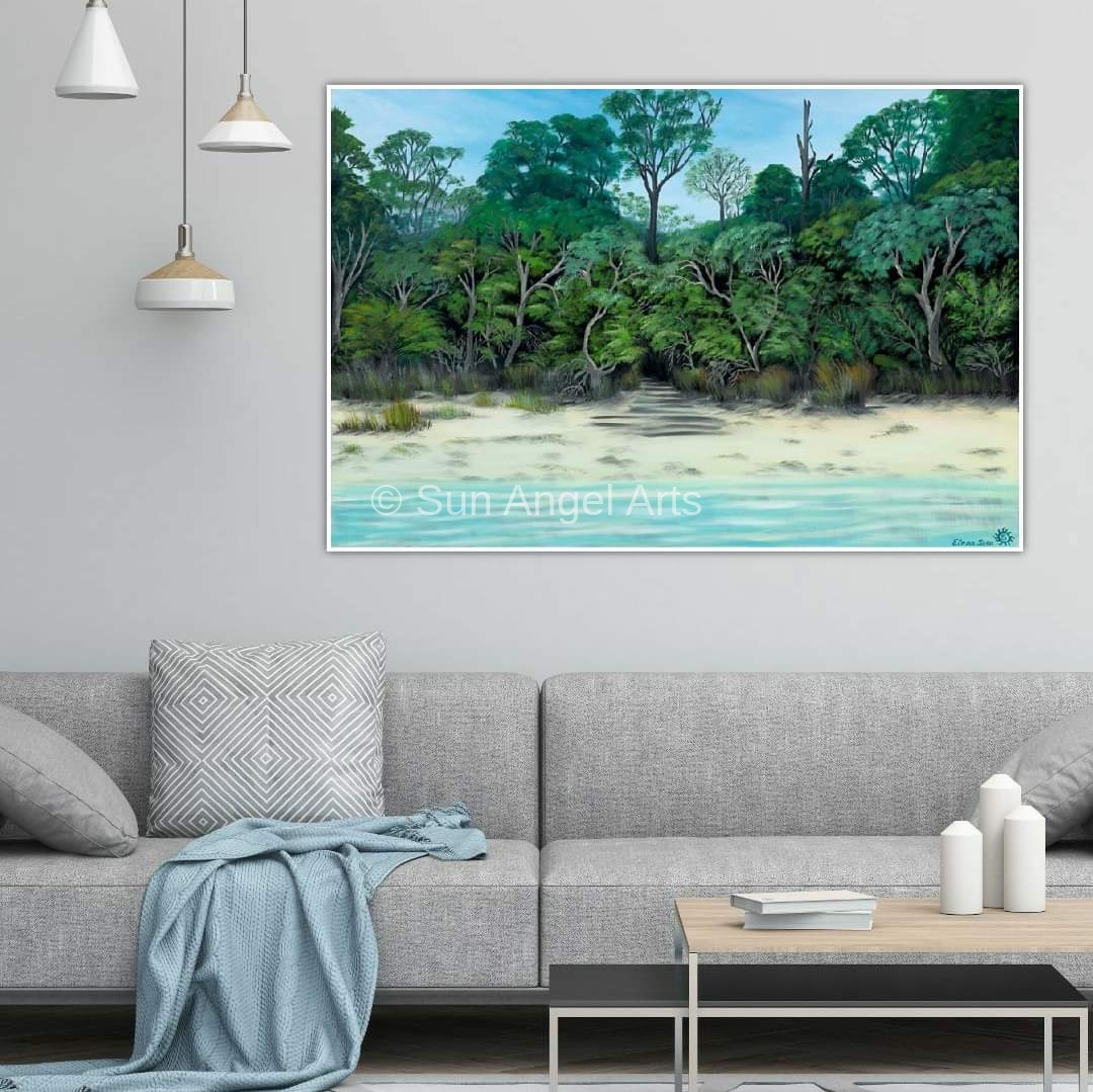 072 Basin Lake (Fraser Island, QLD) (Reproduction)